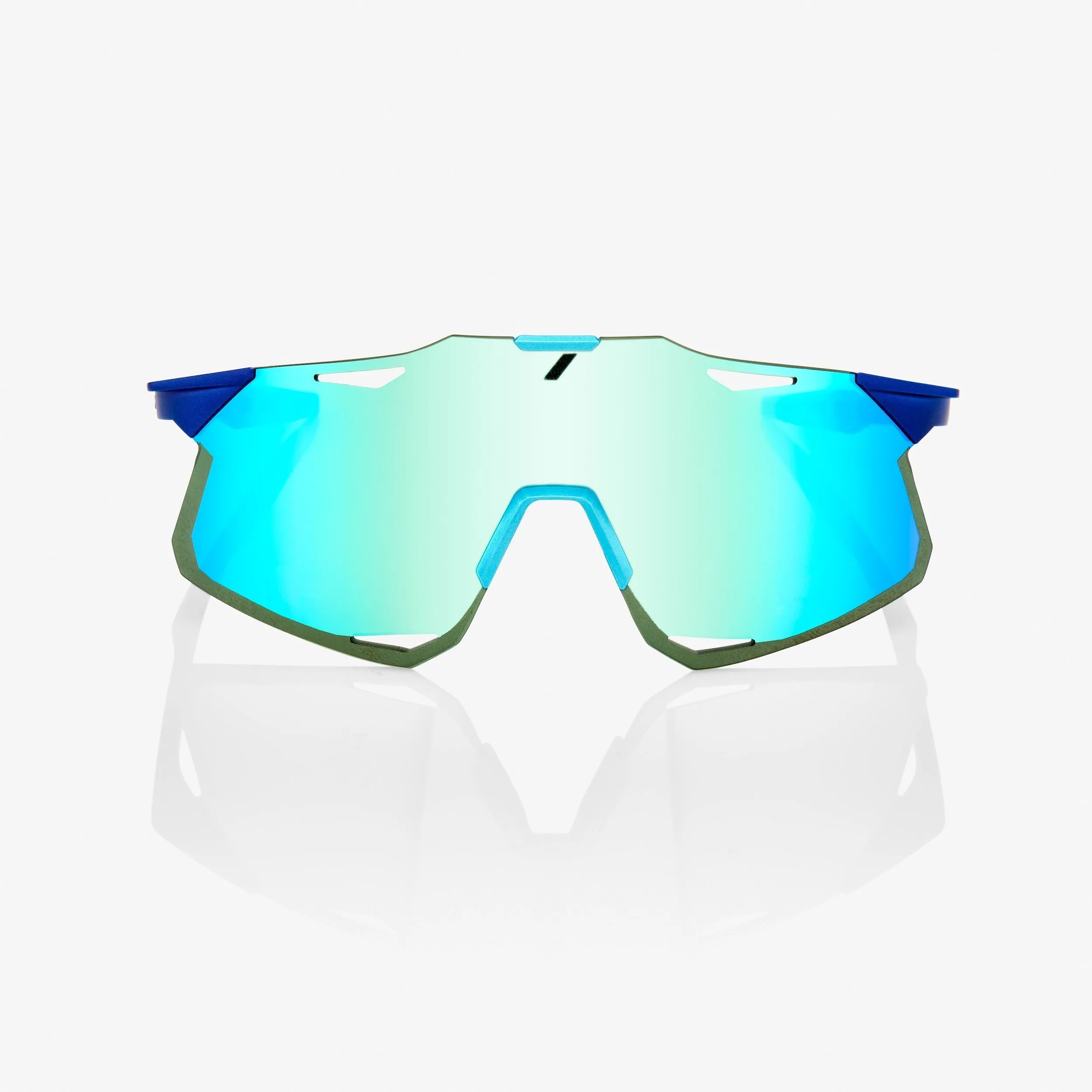 100% HYPERCRAFT Sport Sunglasses - (Matte Metallic Into the Fade/Blue Topaz Multilayer Mirror Lens)