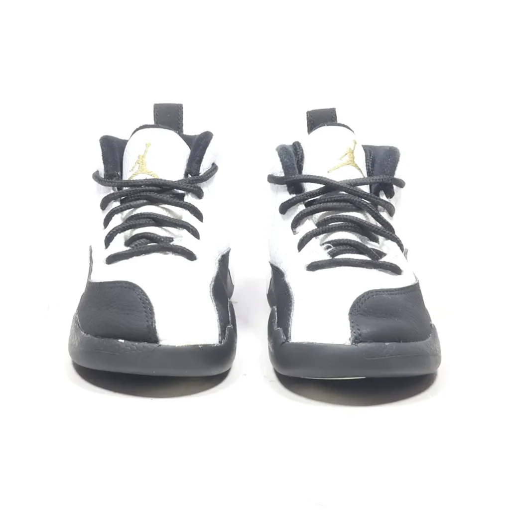 Air Jordan 12 Retro Td Sport Shoes Leather White Color For Kids
