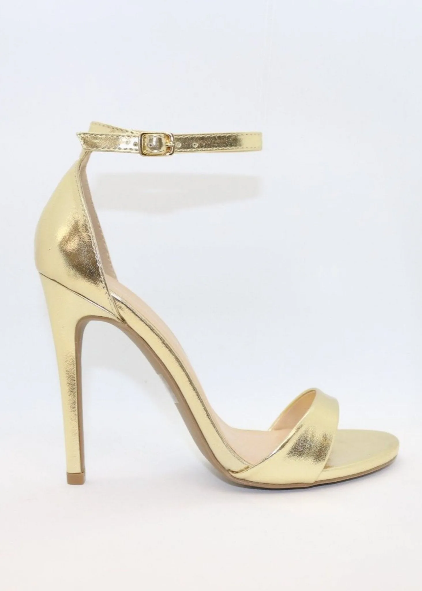 Ali Gold Heel by Alexandria Brandao Shoes