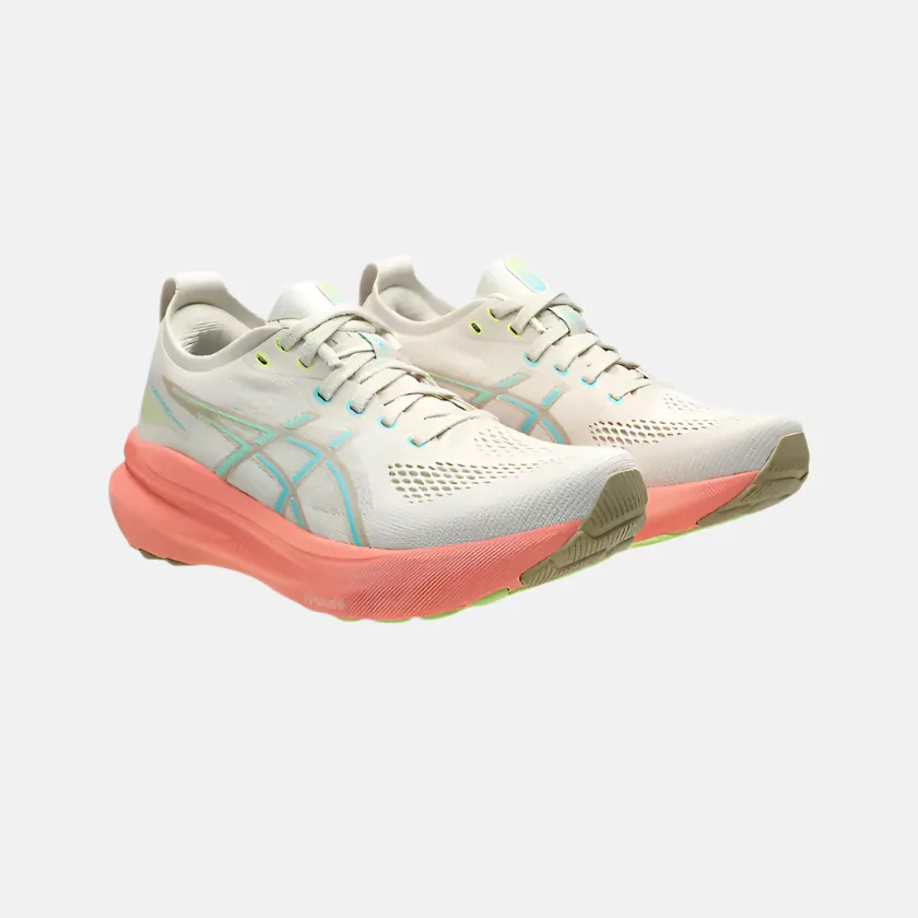 Asics Gel-Kayano 31 Women's Running Shoes - Birch/Energy Aqua