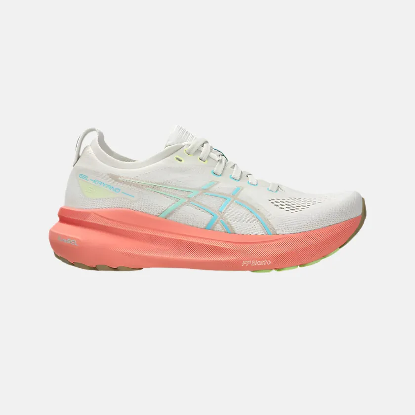 Asics Gel-Kayano 31 Women's Running Shoes - Birch/Energy Aqua