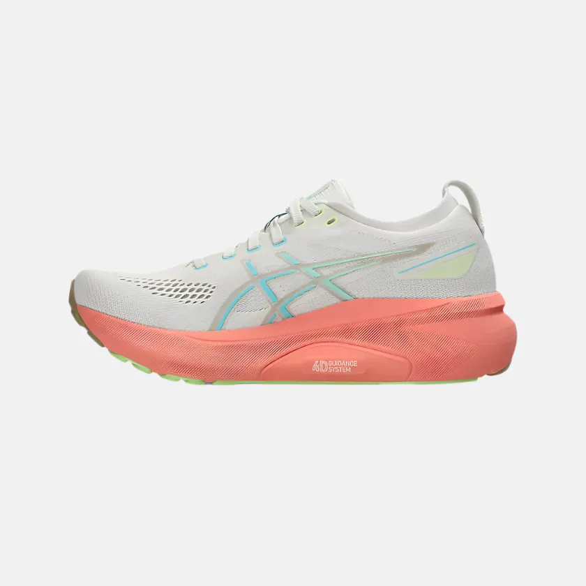Asics Gel-Kayano 31 Women's Running Shoes - Birch/Energy Aqua