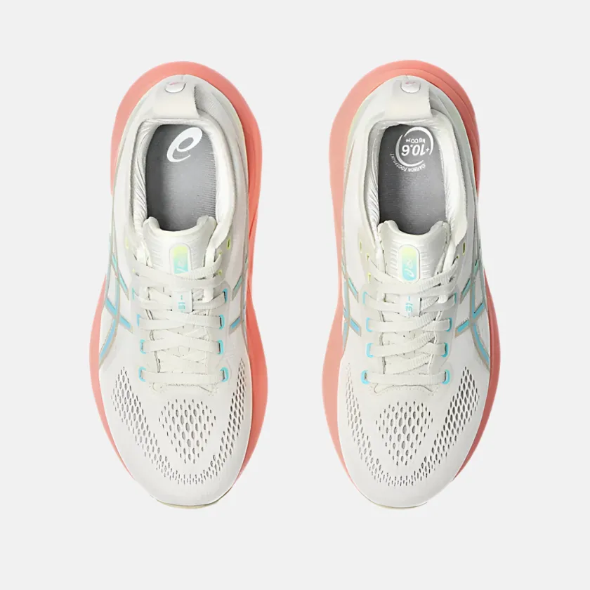 Asics Gel-Kayano 31 Women's Running Shoes - Birch/Energy Aqua