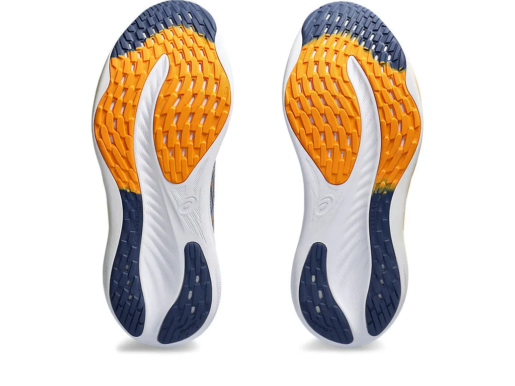 Asics Men's GEL-NIMBUS 26 Running Shoes in Sheet Rock/Thunder Blue