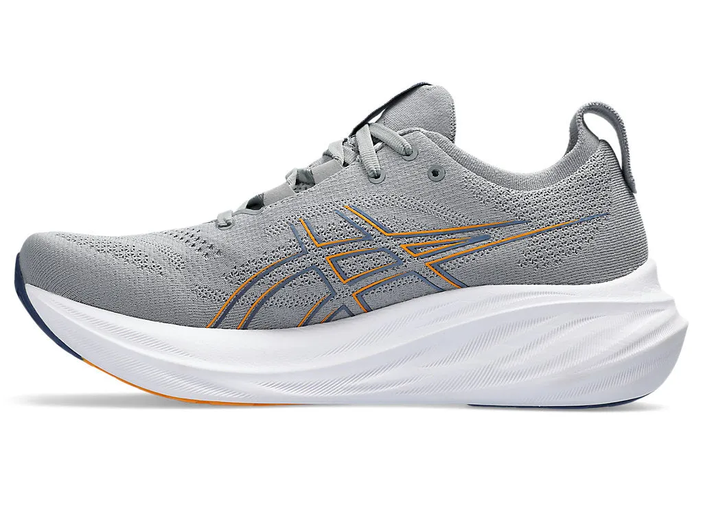 Asics Men's GEL-NIMBUS 26 Running Shoes in Sheet Rock/Thunder Blue