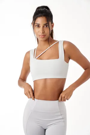 Asymmetrical Bra - Glacier Grey