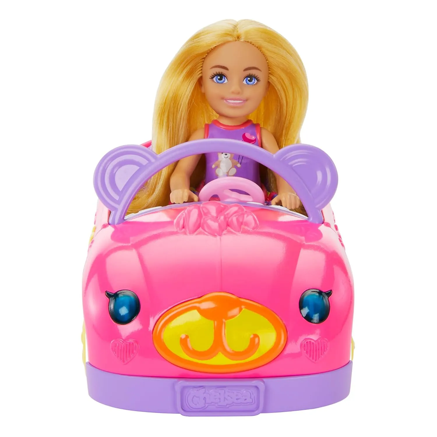 Barbie Chelsea Doll & Toy Car Set with Bear-Themed Convertible