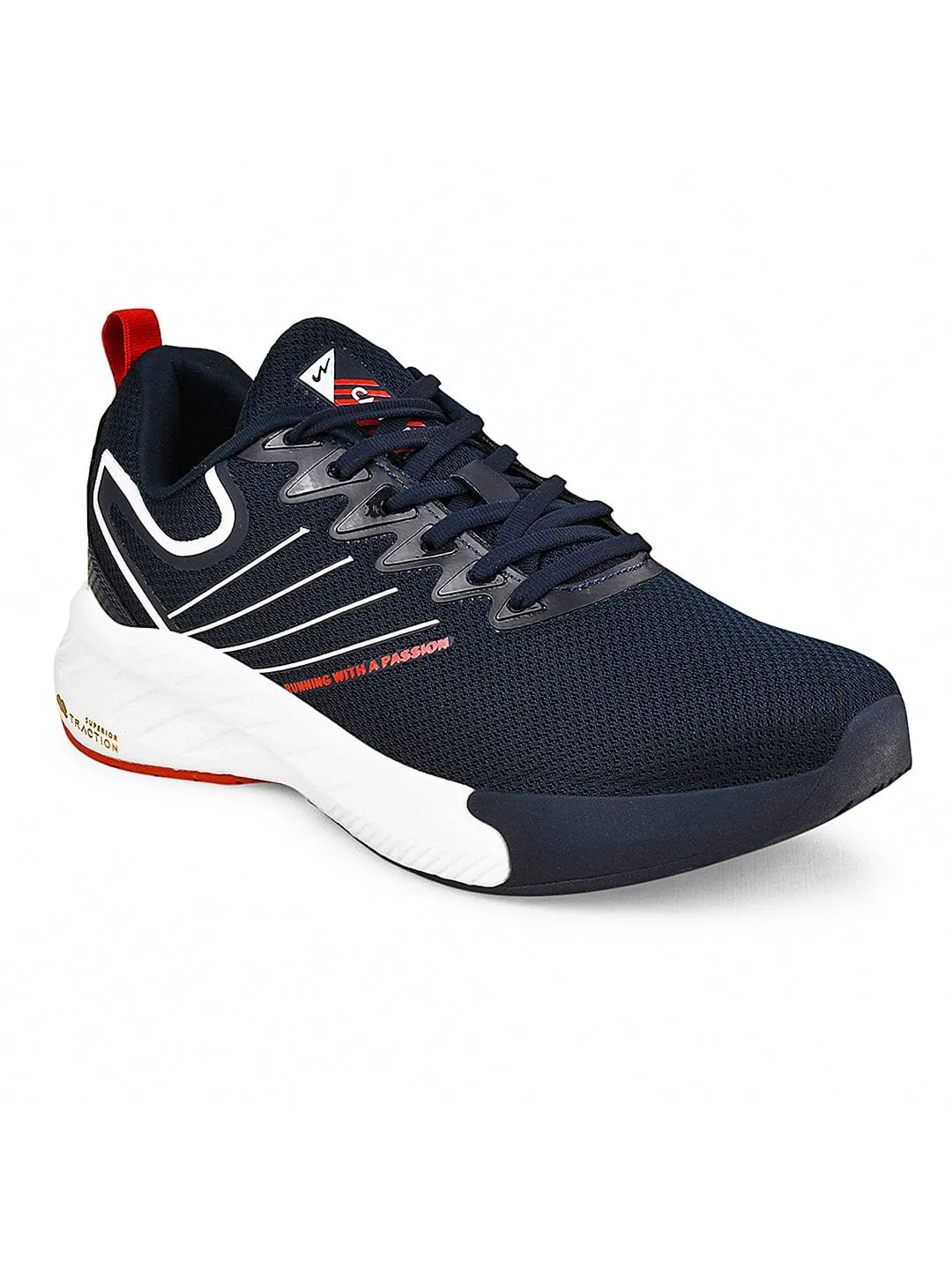 CAMP-GRAIN Navy Men's Running Shoes