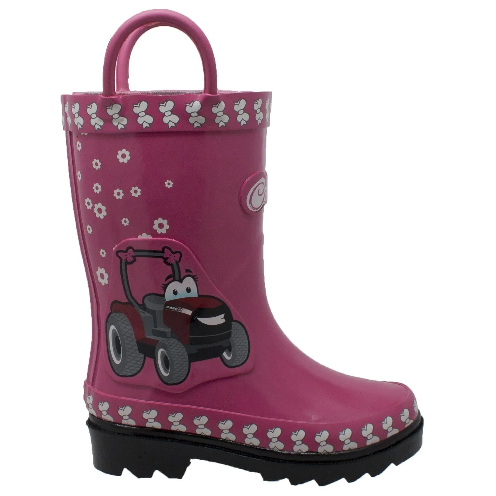 Case IH Children's 3D Fern Farmall Rubber Boot Pink