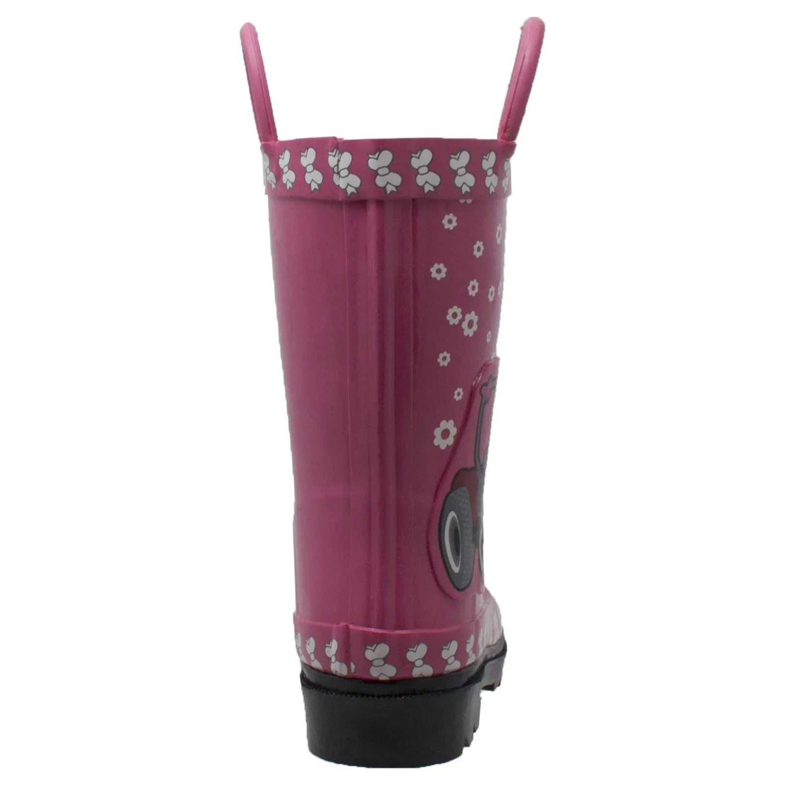Case IH Children's 3D Fern Farmall Rubber Boot Pink