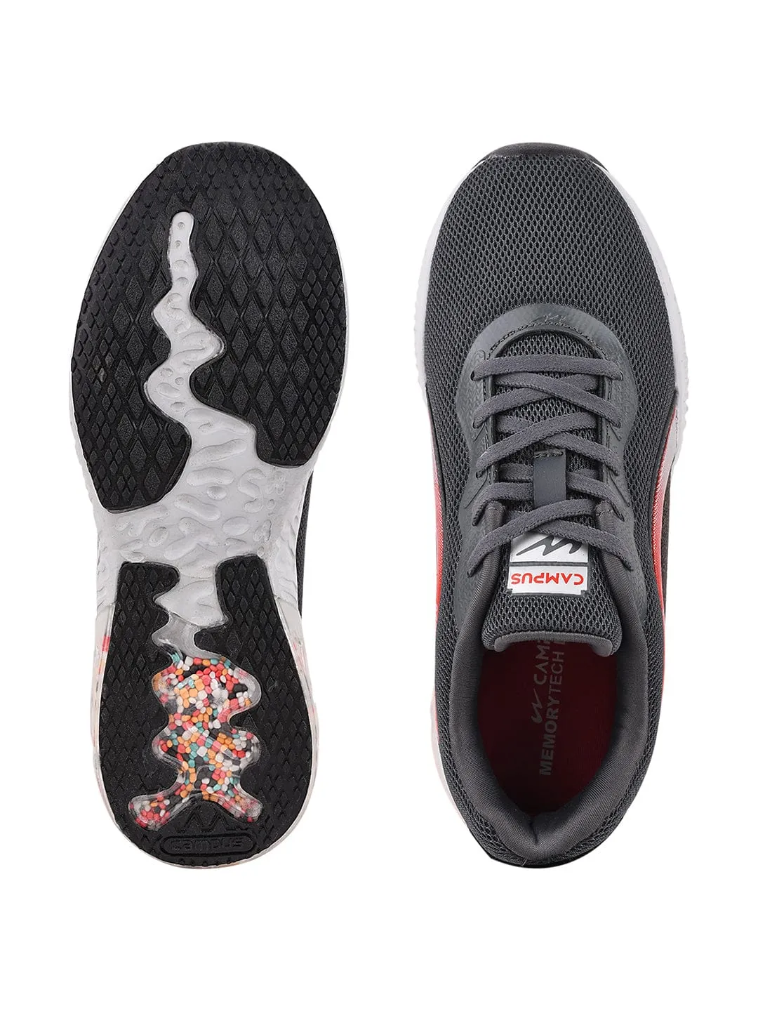 CLAY-CHILD Grey Running Shoes