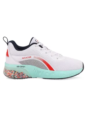 CLAY-CHILD White Running Shoes