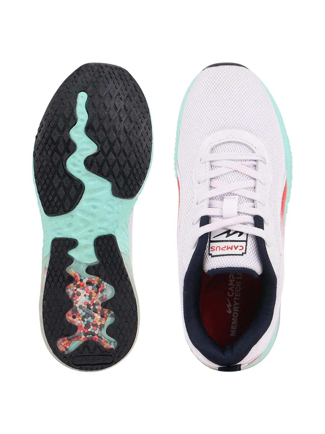 CLAY-CHILD White Running Shoes