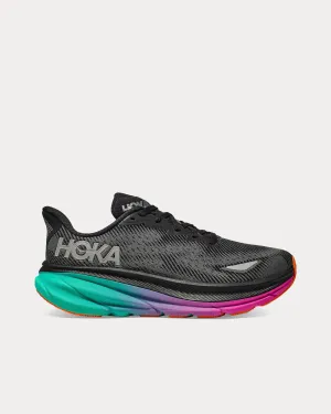 Clifton 9 GTX Black / Electric Aqua Running Shoes
