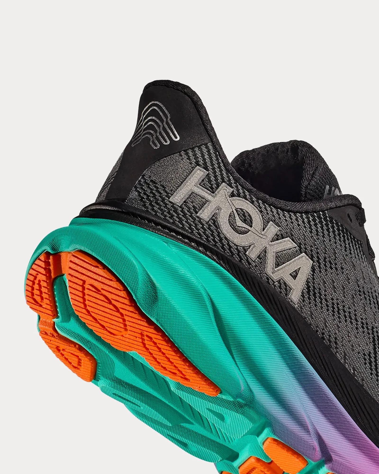 Clifton 9 GTX Black / Electric Aqua Running Shoes