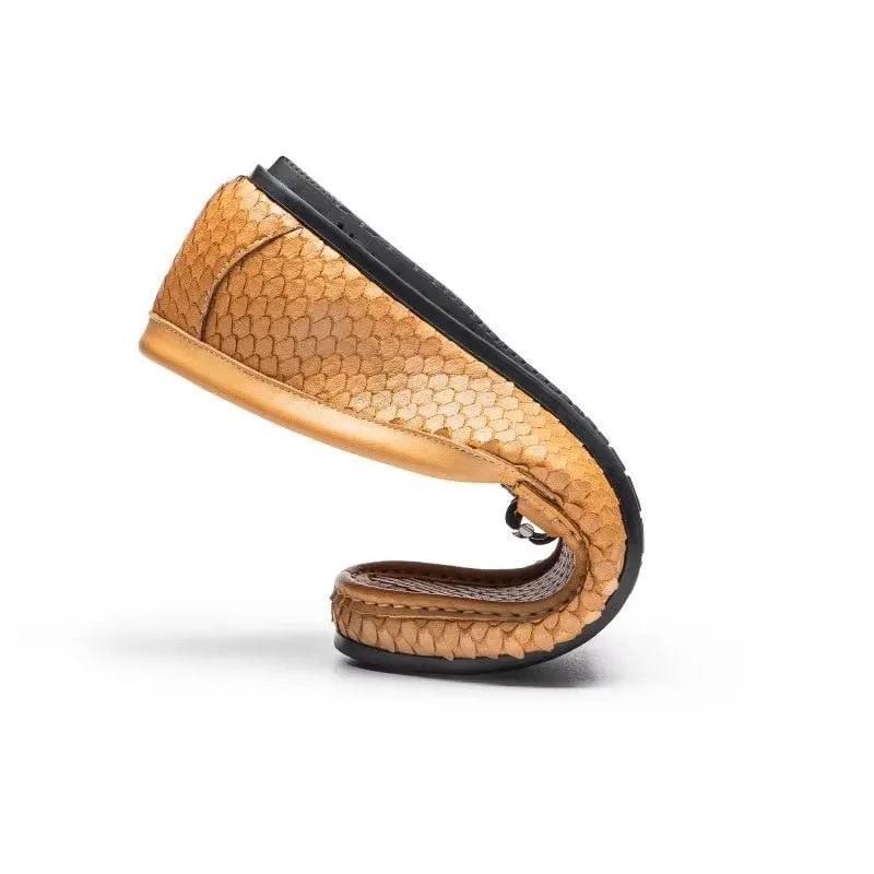 CrocLuxe Exotic Metal Toe Slip On Loafers