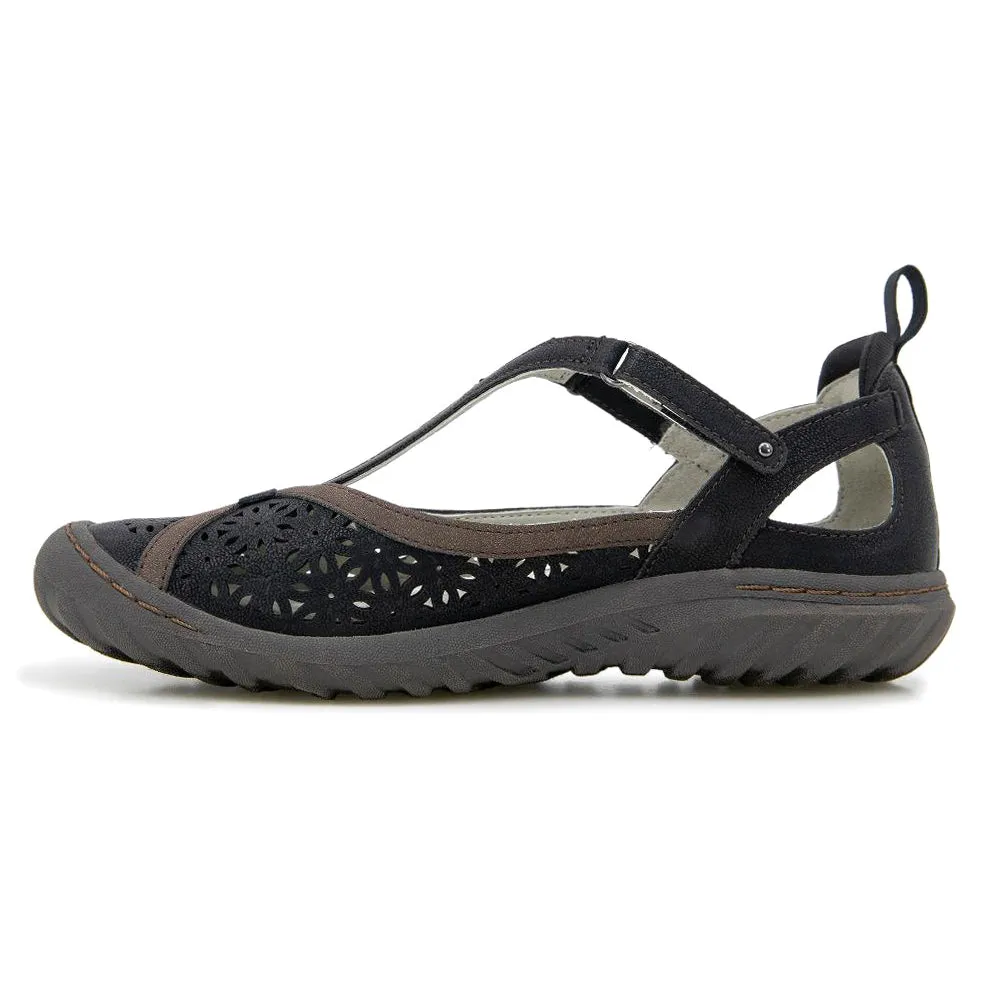 Daffodil Cut Out Mary Jane Slip On Flats