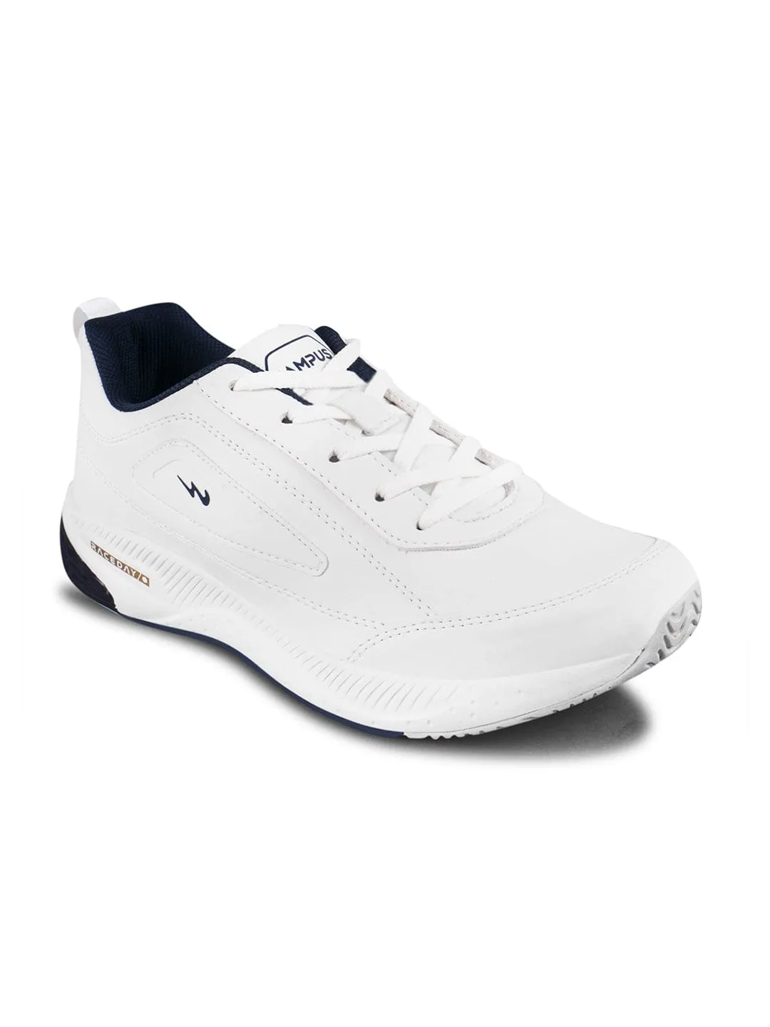 DUSK White Men's Running Shoes