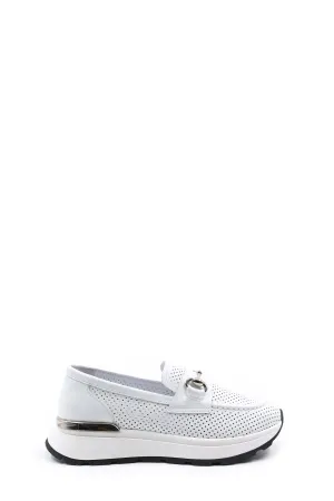 FST Genuine Leather Women's Casual Shoes 757ZA24021 White - Tracy