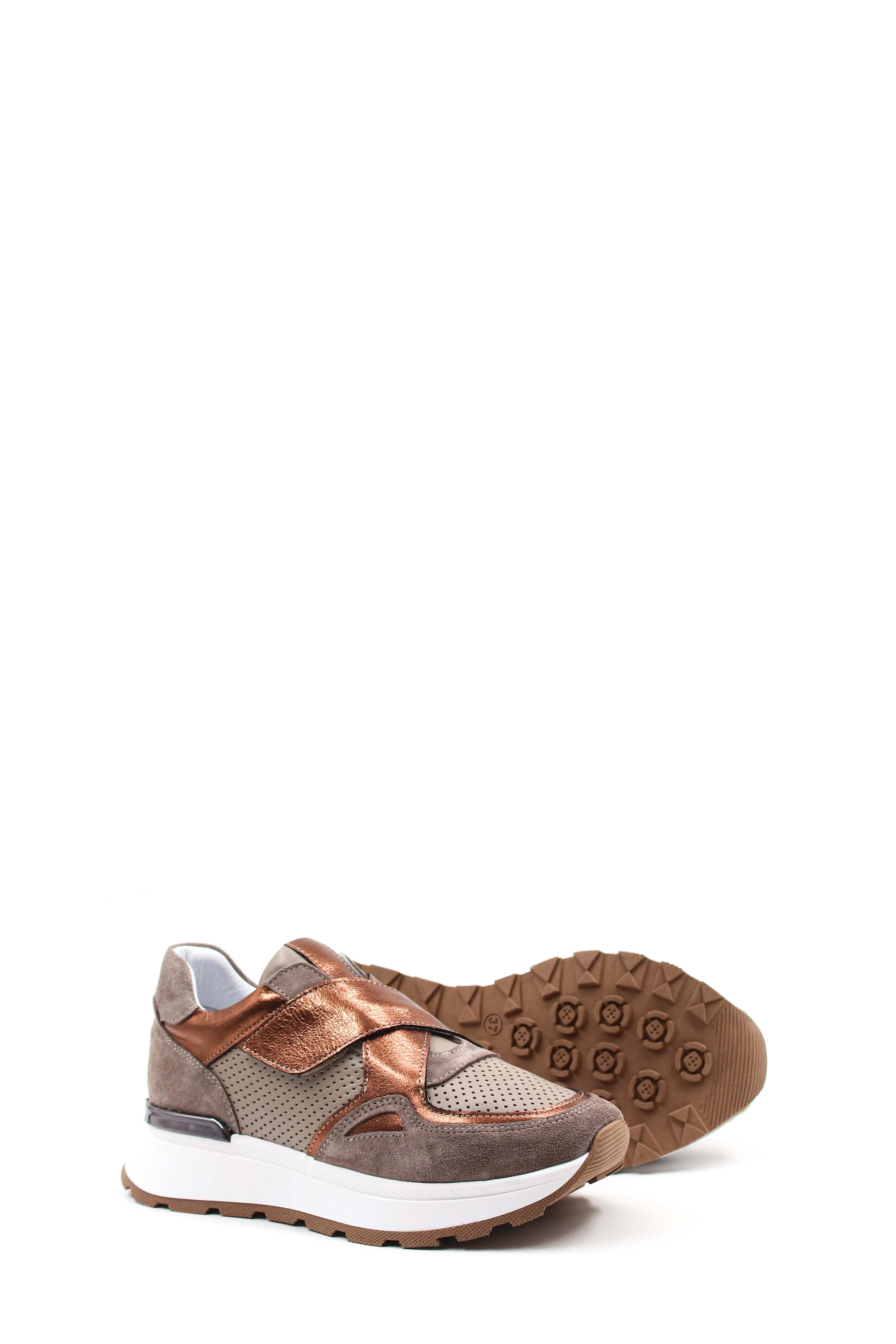 FST Genuine Leather Women's Casual Shoes 757ZA24048 BROWN COPPER - Beverly