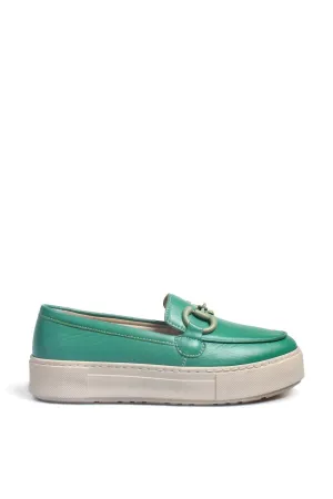FST Genuine Leather Women's Casual Shoes 881ZA3011 GREEN - Hurst