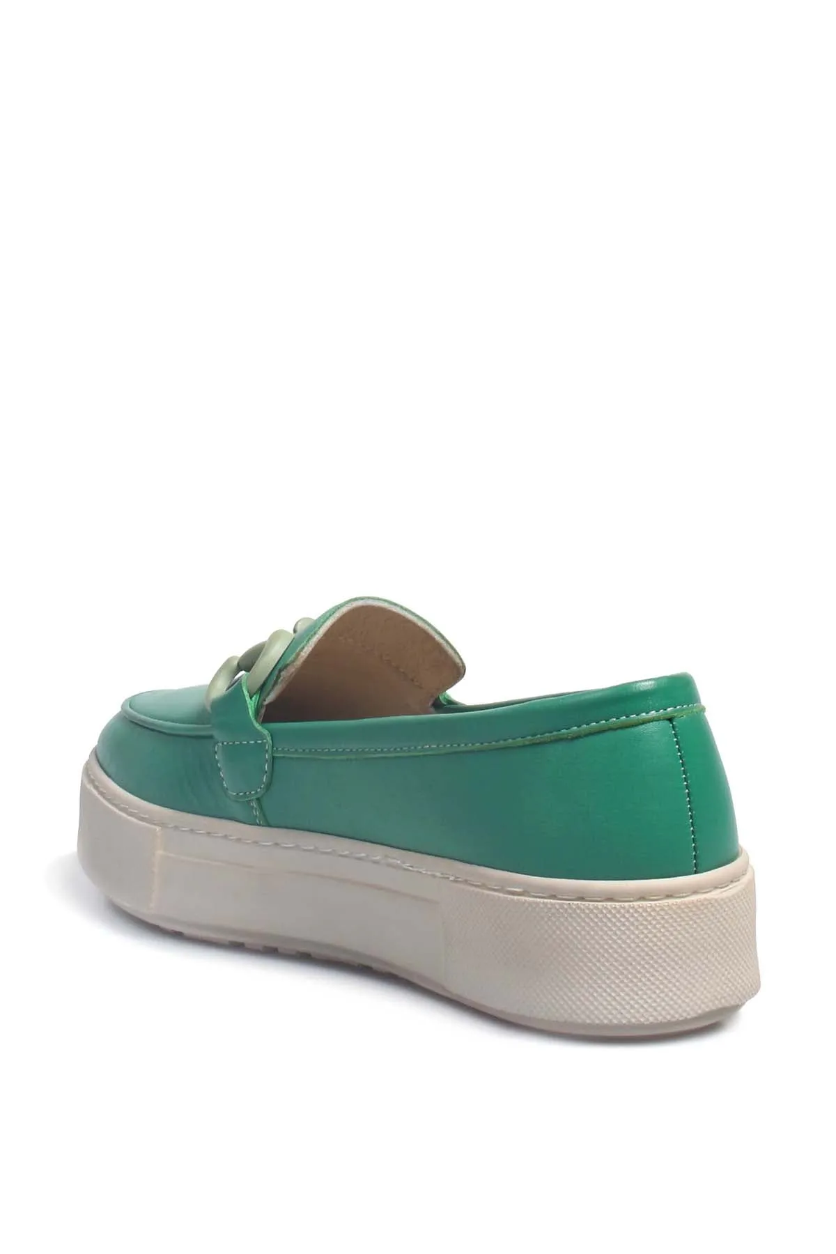 FST Genuine Leather Women's Casual Shoes 881ZA3011 GREEN - Hurst