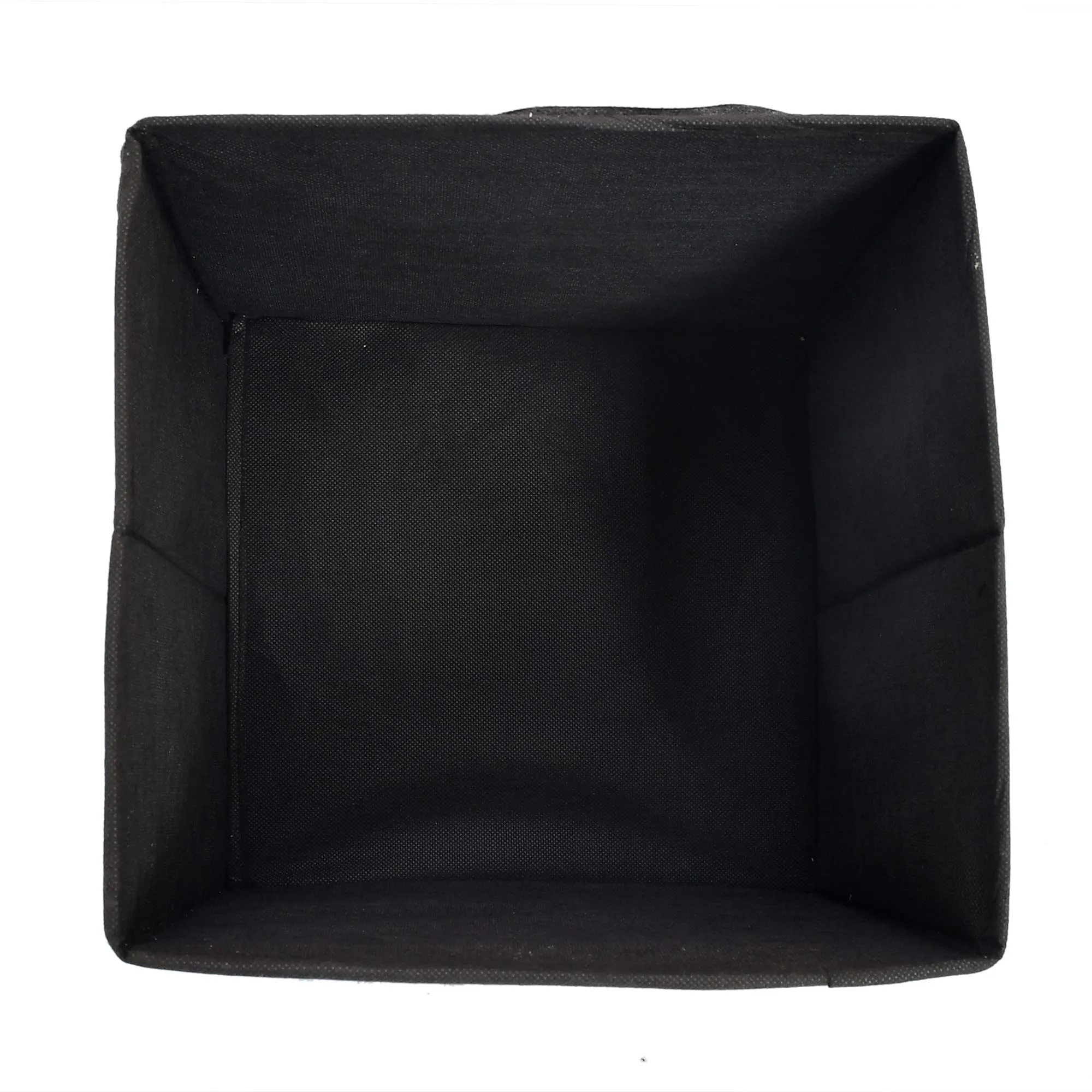 Fun Homes Non Woven Fabric Mickey Mouse Print Foldable Storage Box with Handle (XL, Black)