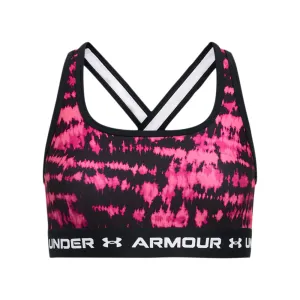 Girls' Under Armour Youth Crossback Mid Printed Sports Bra