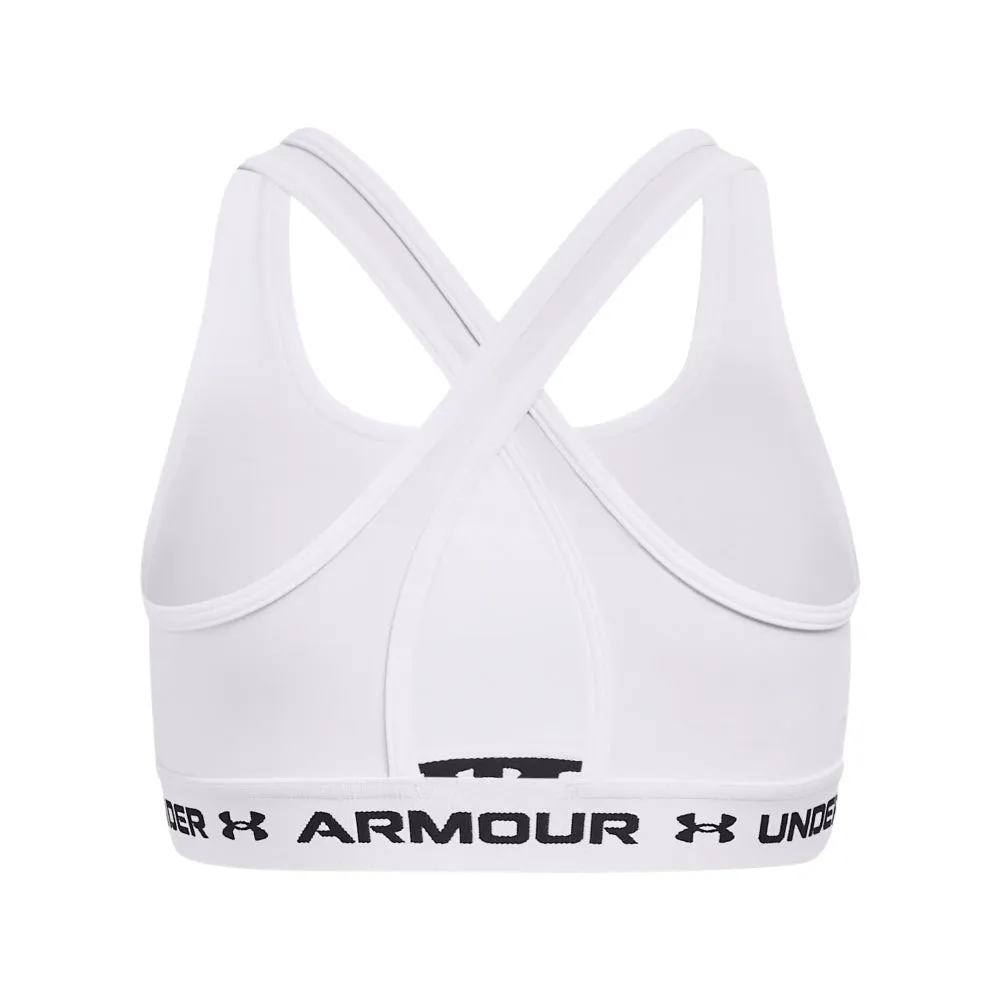 Girls' Under Armour Youth Crossback Mid Solid Sports Bra