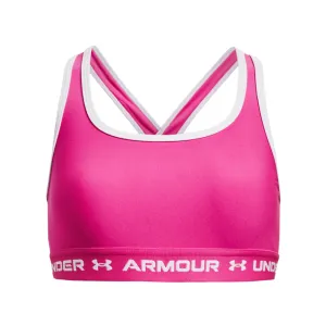 Girls' Under Armour Youth Crossback Mid Solid Sports Bra