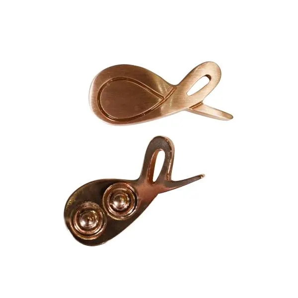 Grafite With Rose Gold Hardware Leather Slippers