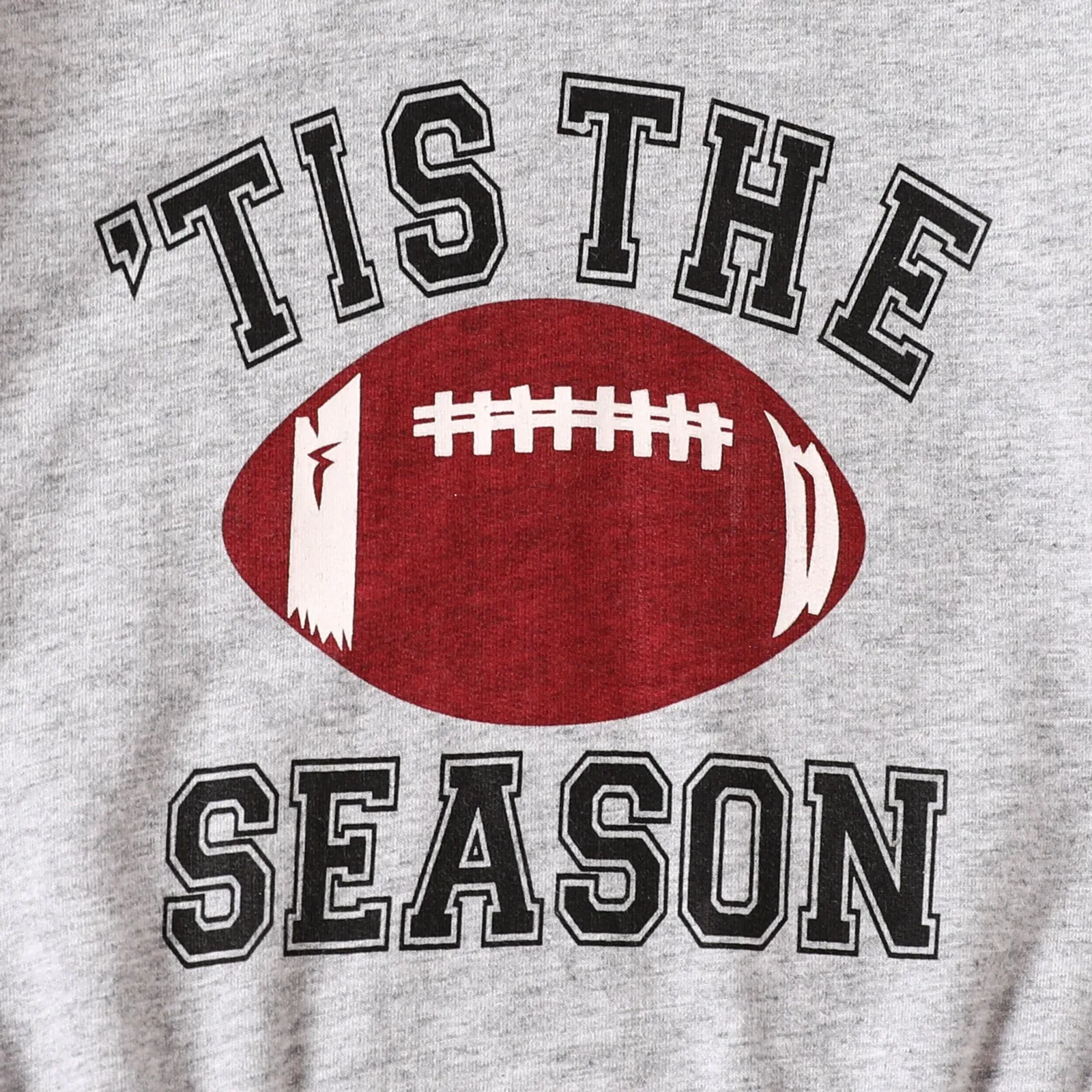 Gray 'Tis the Season Football Onesie
