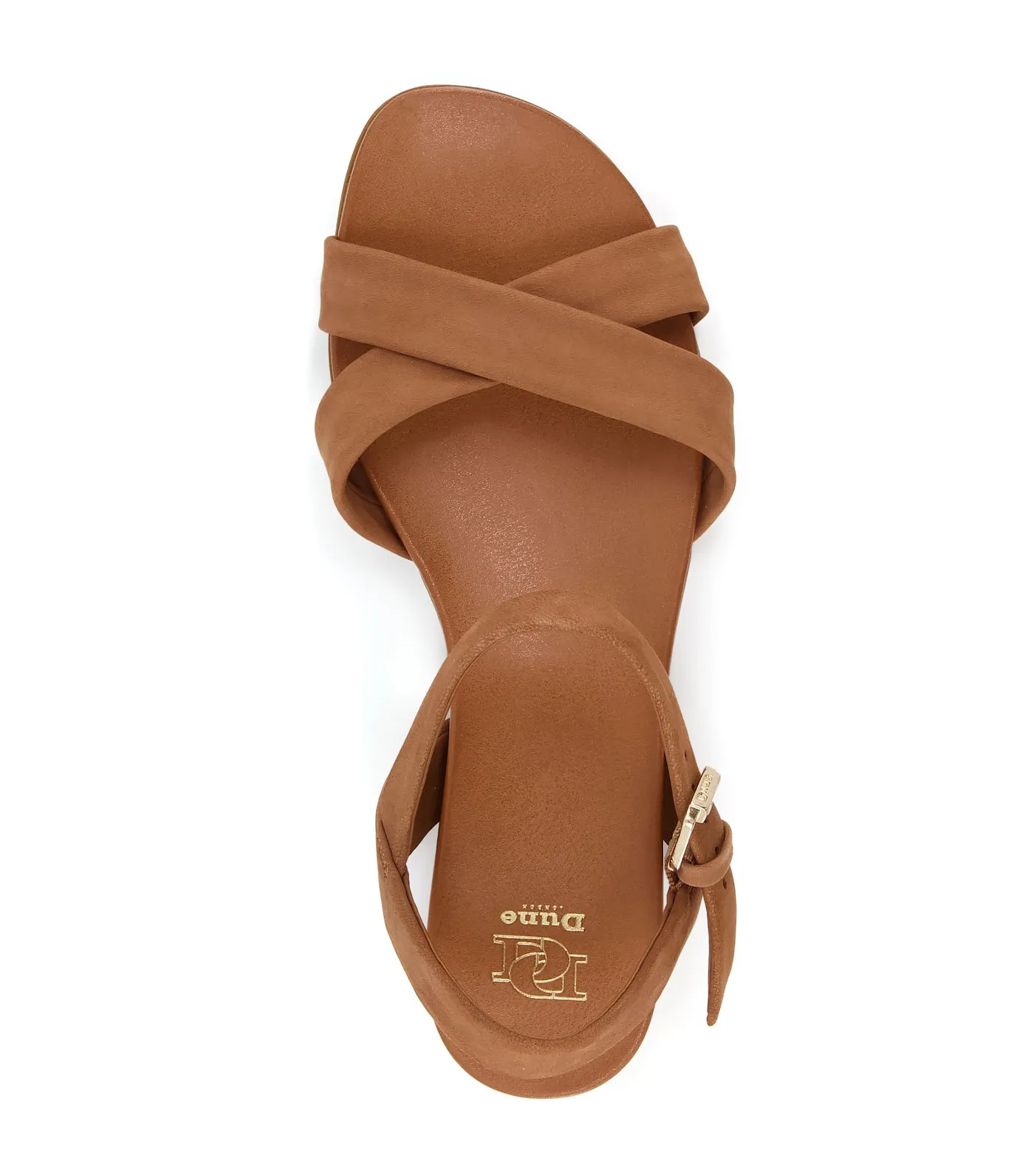 Landie Wide Fit Leather Sandals Camel
