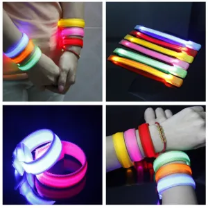 LED Luminous Arm Bracelet Light Night Safety Warning LED Flash Light For Running outdoor tool camping equipment survival tool 15