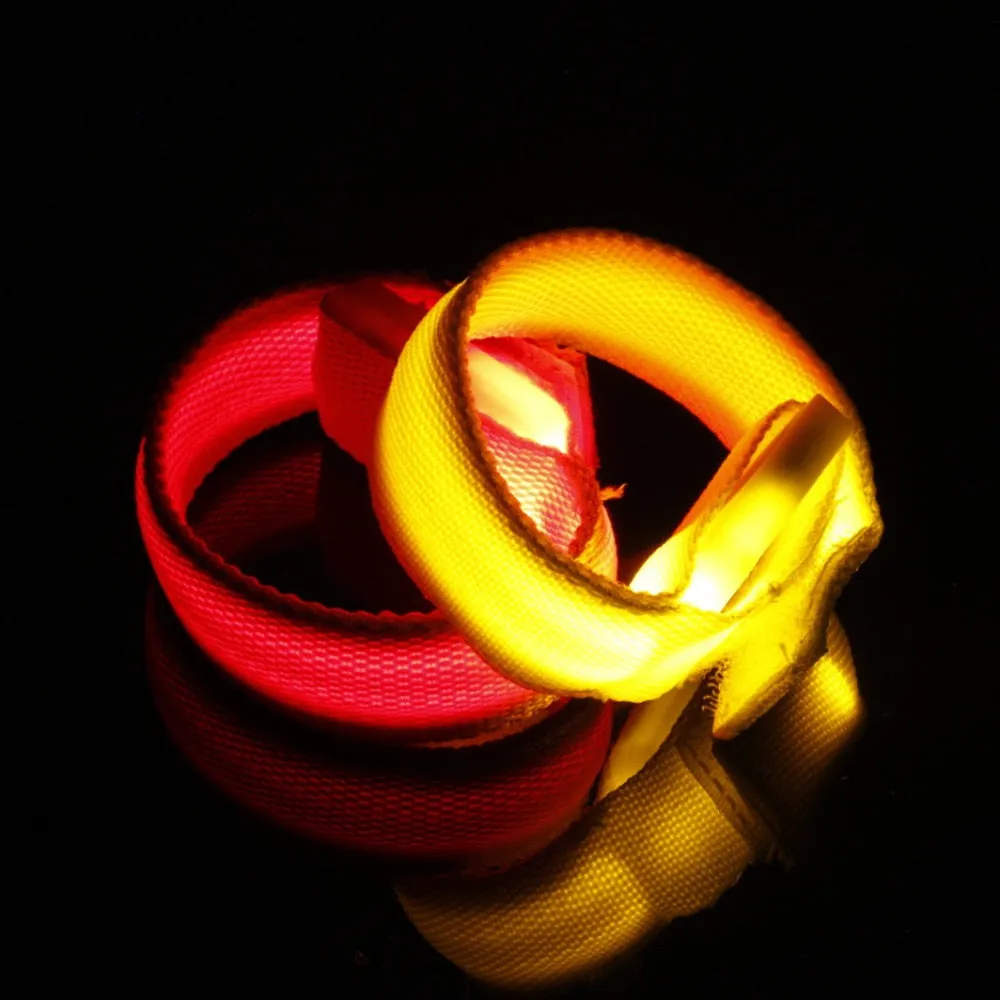 LED Luminous Arm Bracelet Light Night Safety Warning LED Flash Light For Running outdoor tool camping equipment survival tool 15