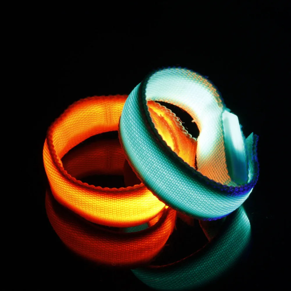 LED Luminous Arm Bracelet Light Night Safety Warning LED Flash Light For Running outdoor tool camping equipment survival tool 15