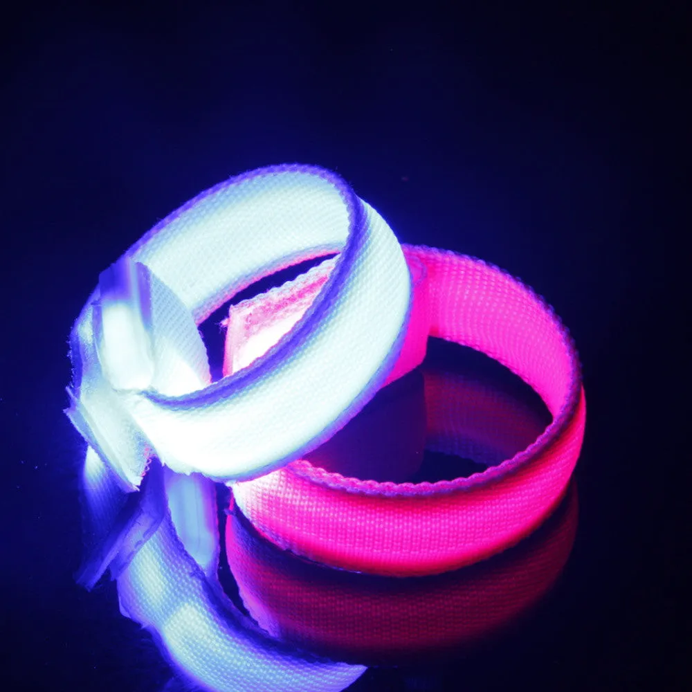 LED Luminous Arm Bracelet Light Night Safety Warning LED Flash Light For Running outdoor tool camping equipment survival tool 15