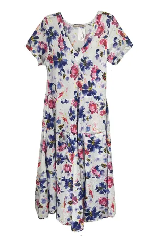 Long Cap Sleeve Dress