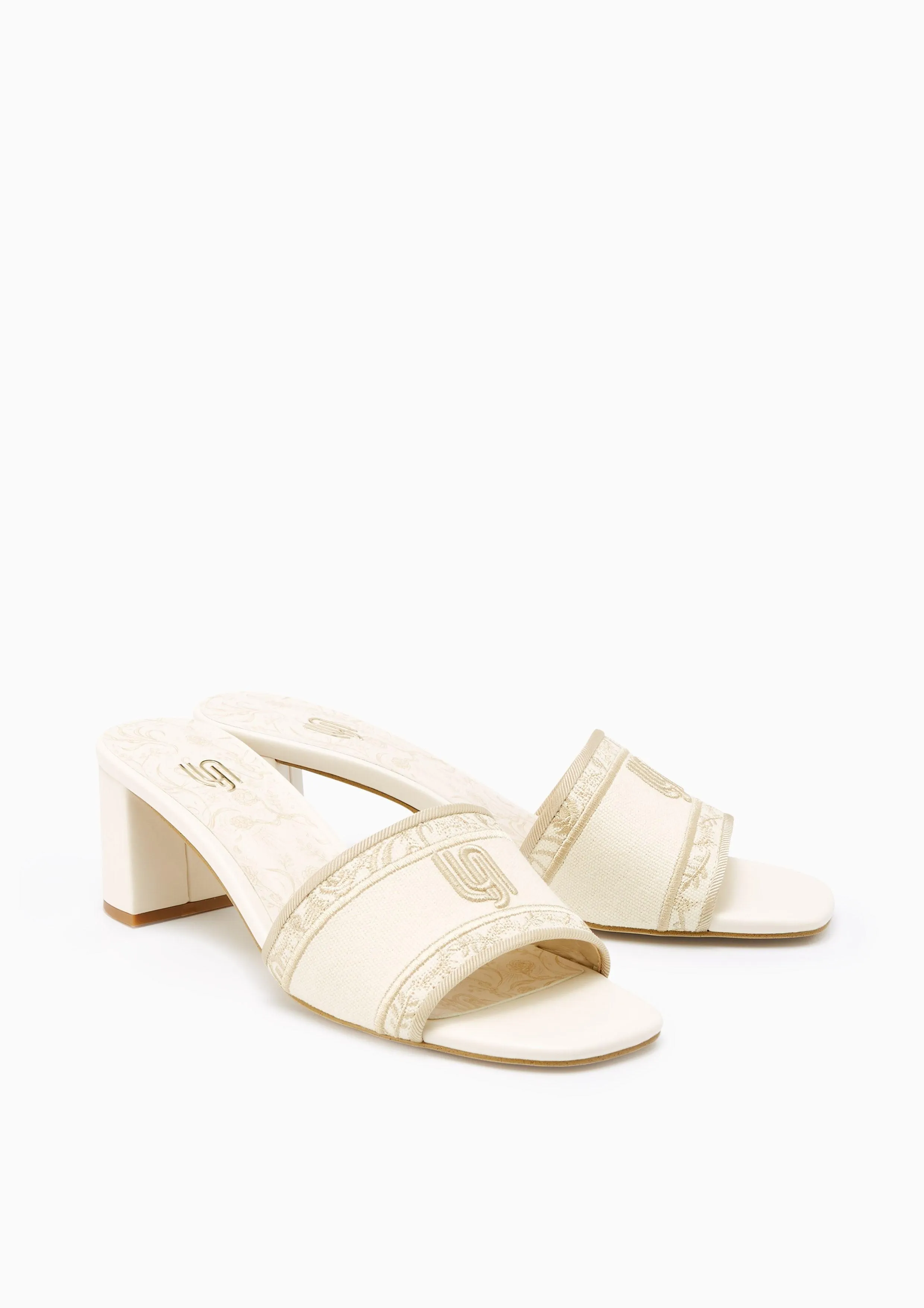 Maiden Mid Inifinite Heel Sandals Ivory