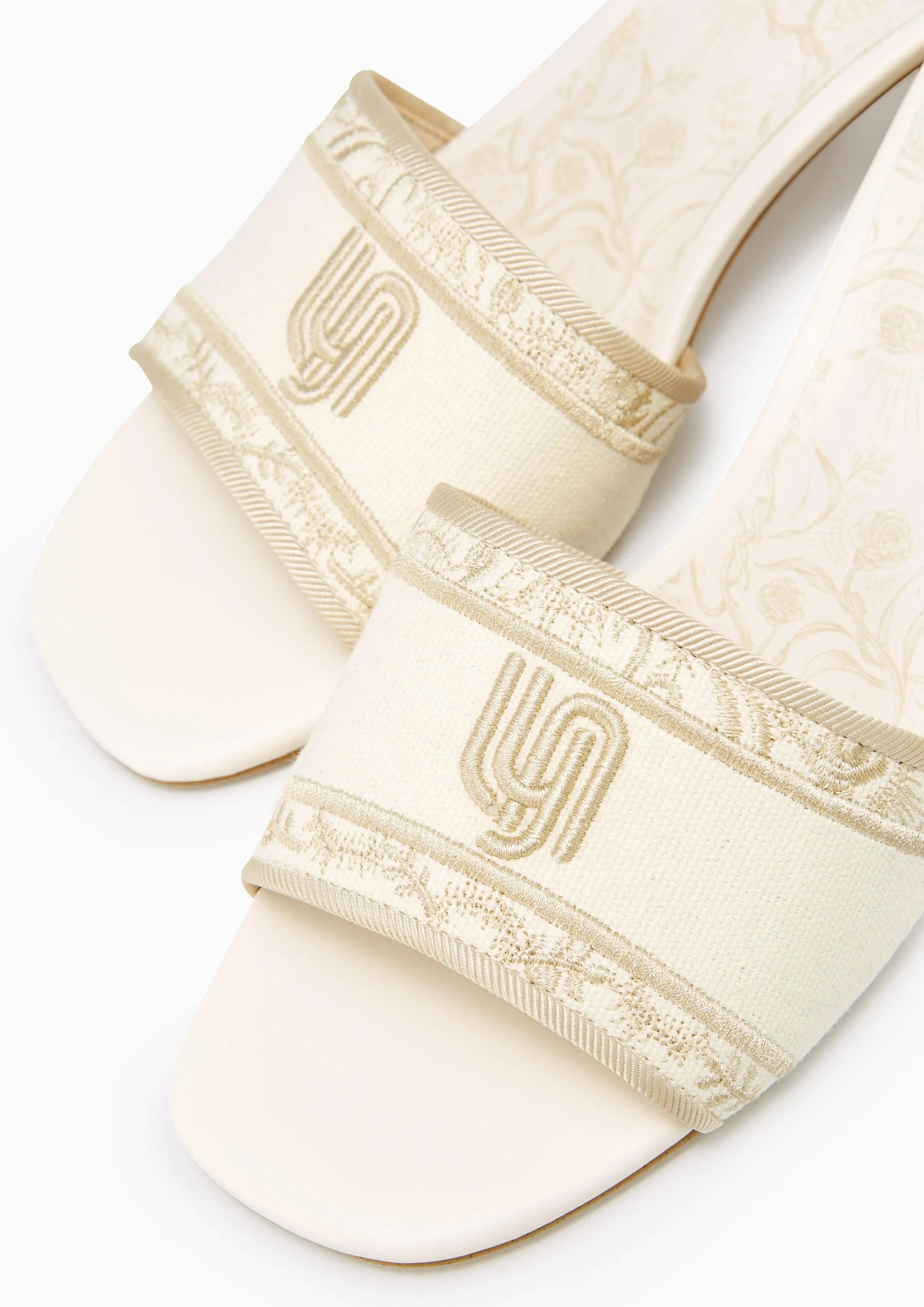 Maiden Mid Inifinite Heel Sandals Ivory