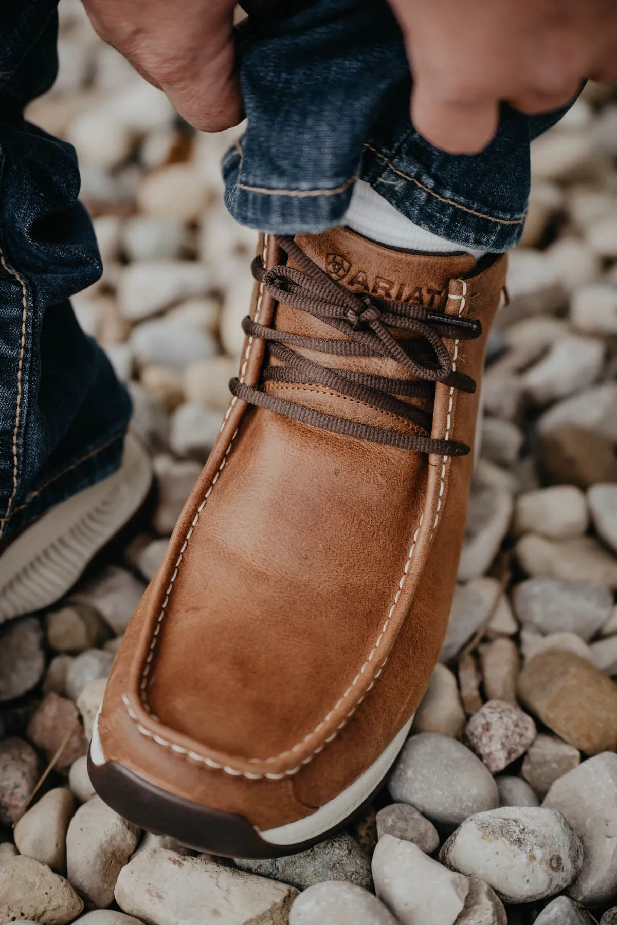 Men's Ariat Toasty Tan Leather All Terrain Spitfire {EE Width}