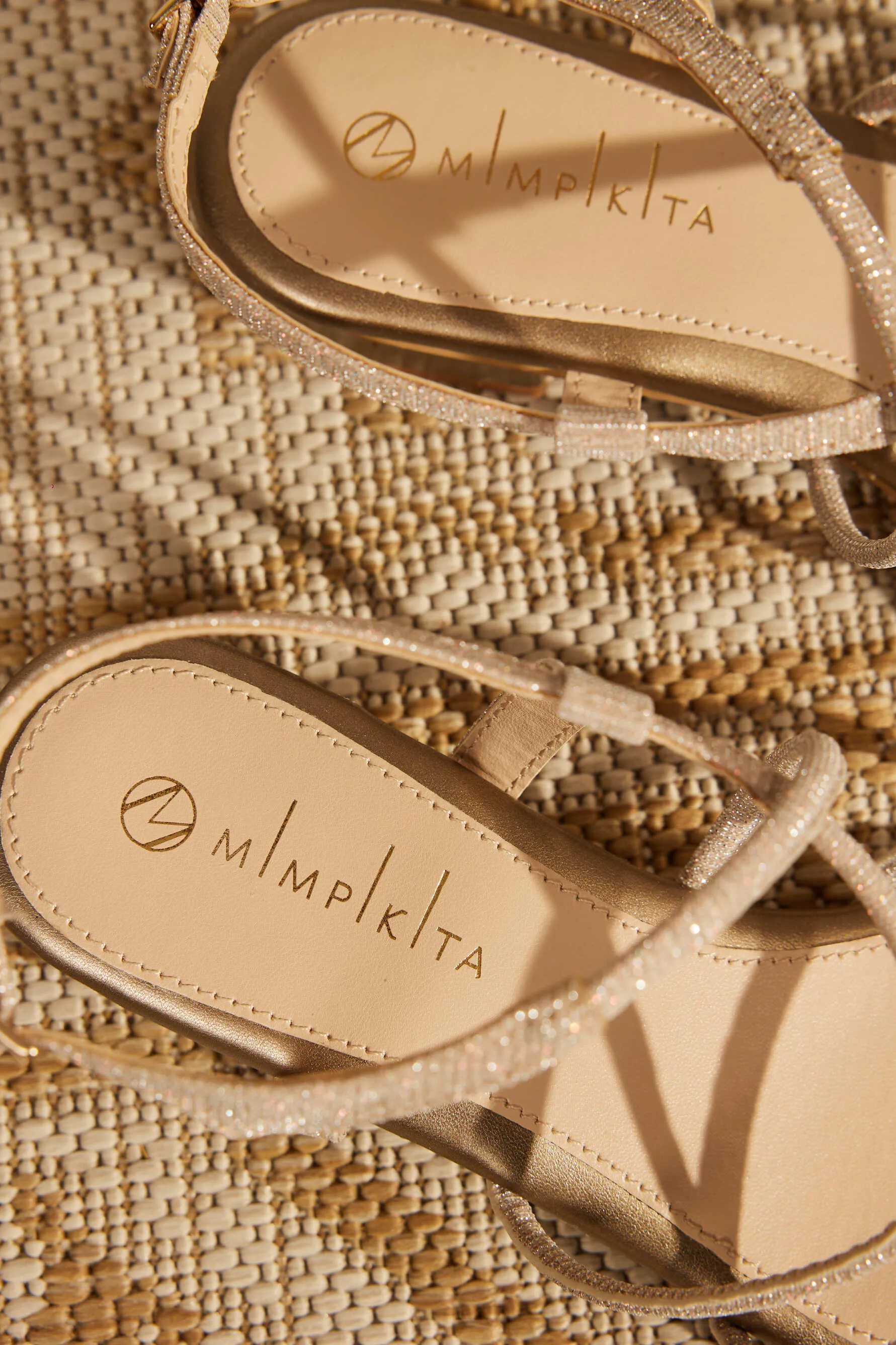Mimpikita Rose Gold Strap Heels Sandal