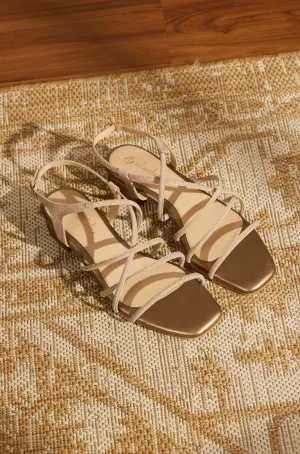 Mimpikita Rose Gold Strap Heels Sandal
