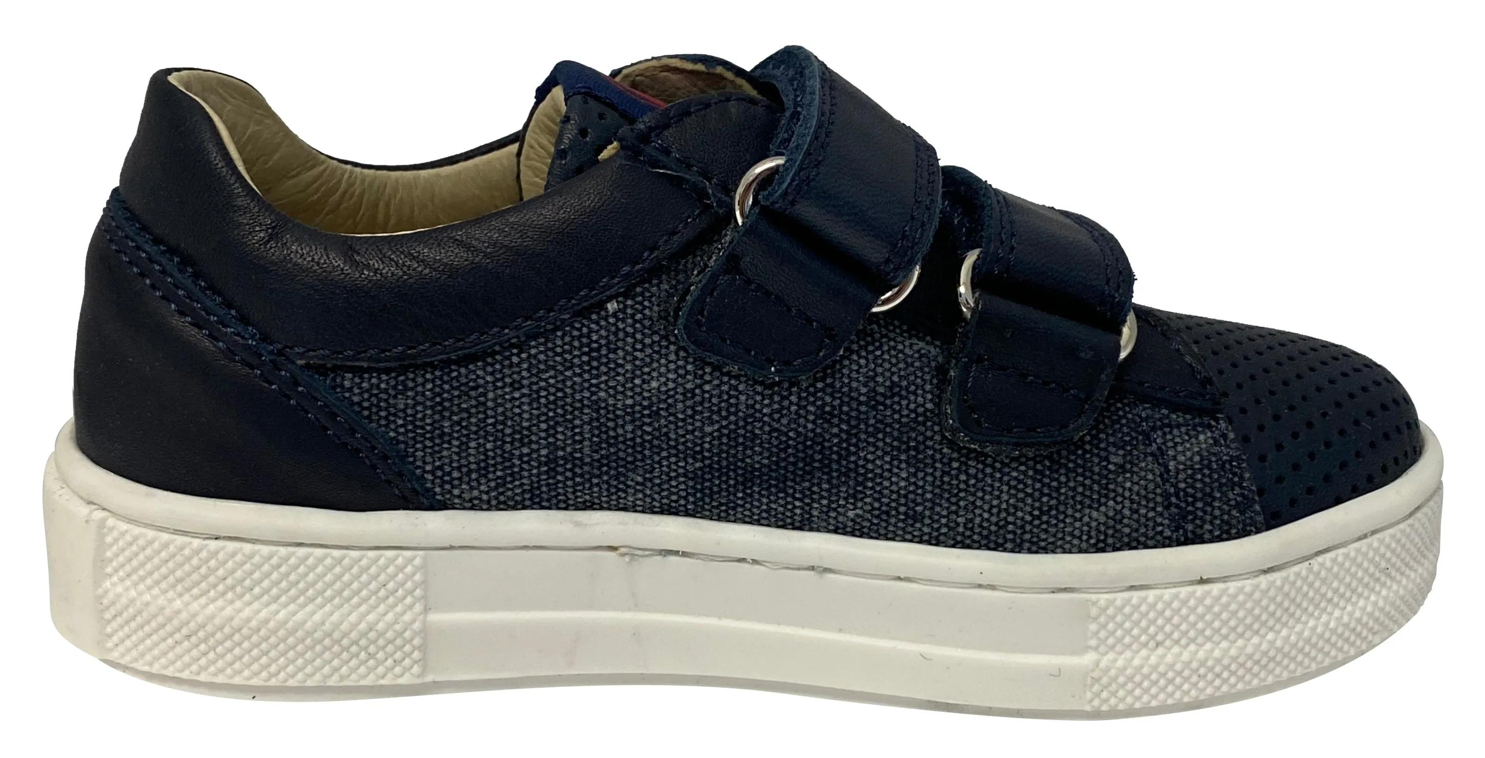 Naturino Girl's & Boy's Alassio Nappa Forata/Delavè/Nappa Fashion Sneakers - Navy