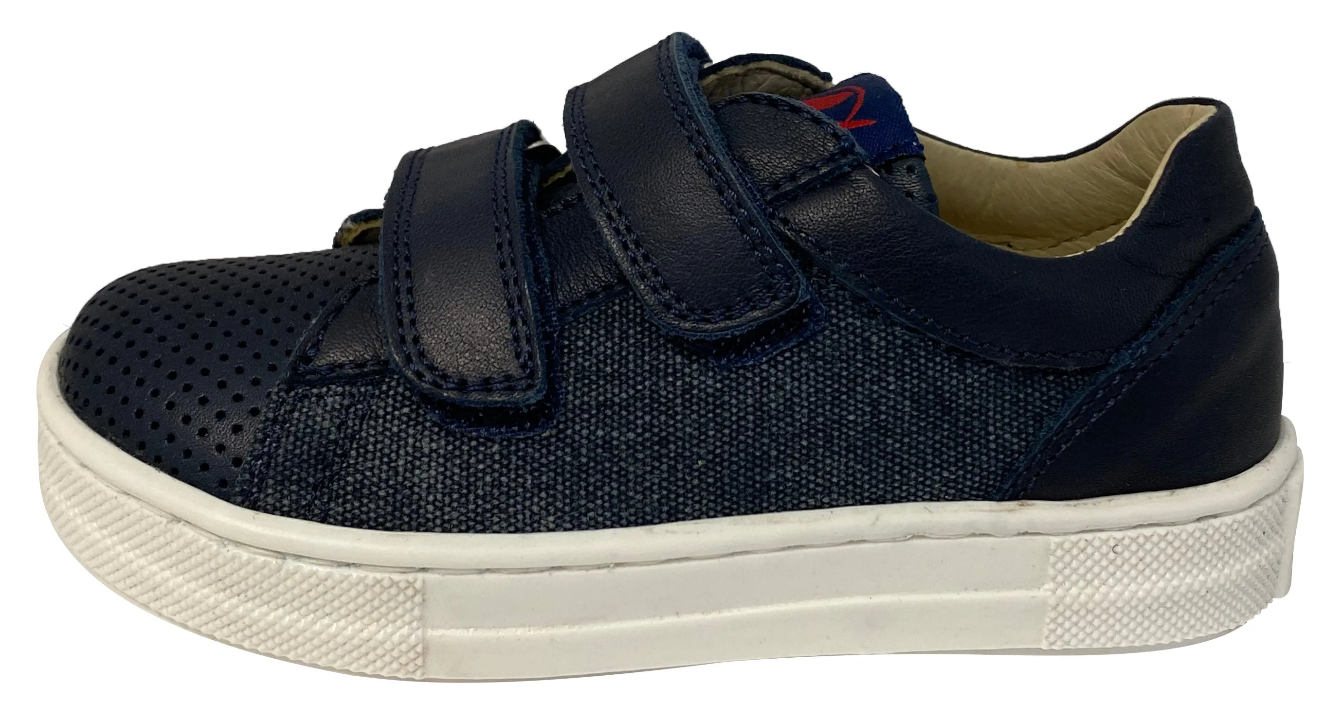 Naturino Girl's & Boy's Alassio Nappa Forata/Delavè/Nappa Fashion Sneakers - Navy