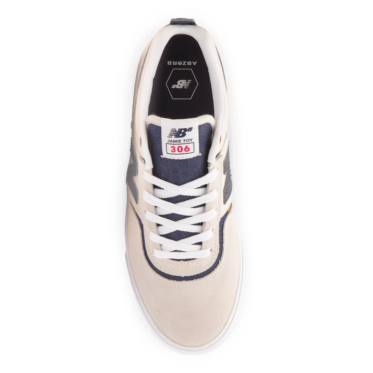 New Balance Numeric Men's Jamie Foy 306 White Navy Shoes