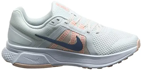 Nike Women's Run Swift 2 White Running Shoes 8.5 US (CU3528-100), Smtwht/Ashslt