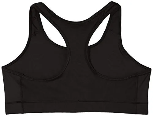 NIKE Women's Victory Compression Sports Bra, Black/White, Small