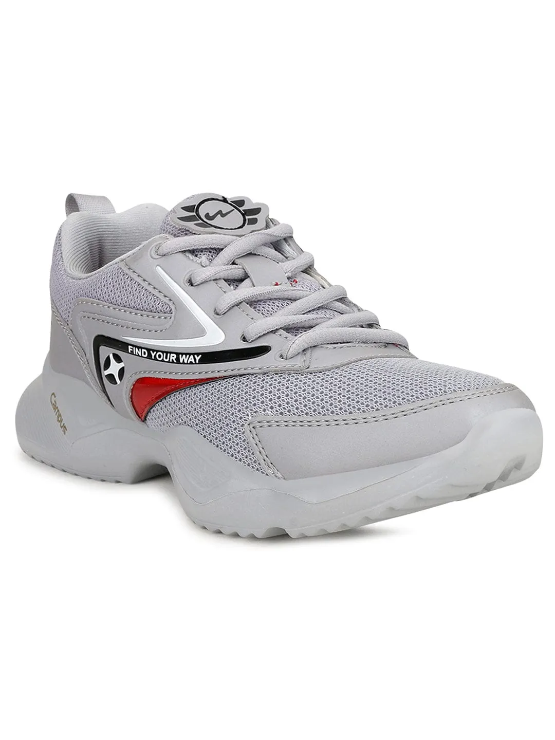 NINZA JR Grey Kid's Running Shoes