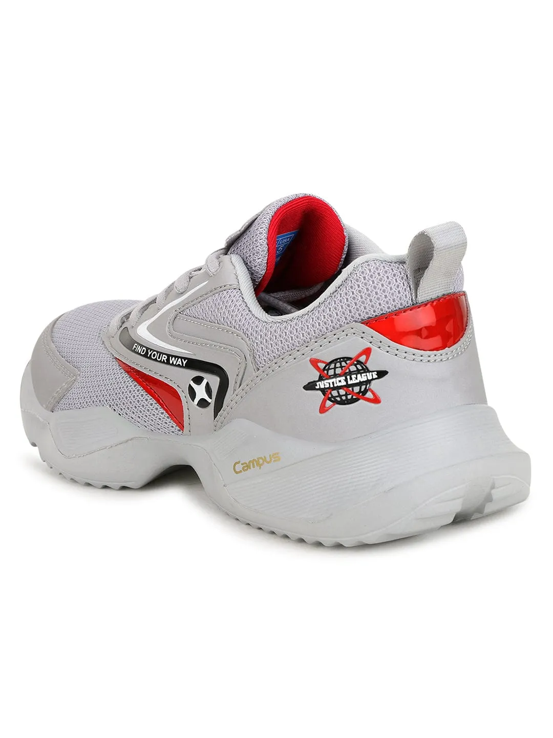 NINZA JR Grey Kid's Running Shoes